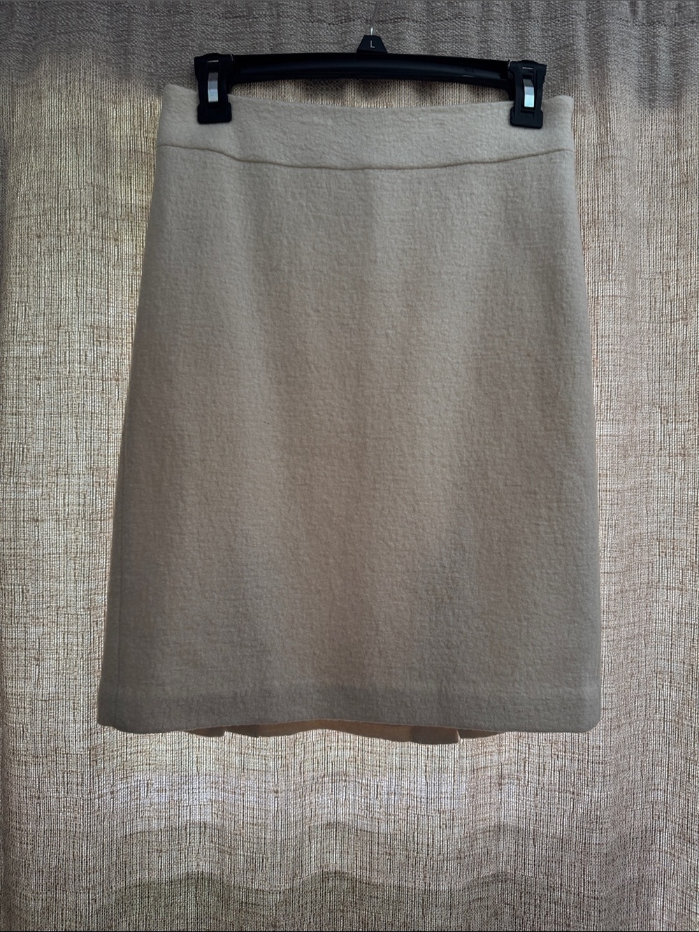 Banana Republic Cream A-Line Wool-Blend Skirt